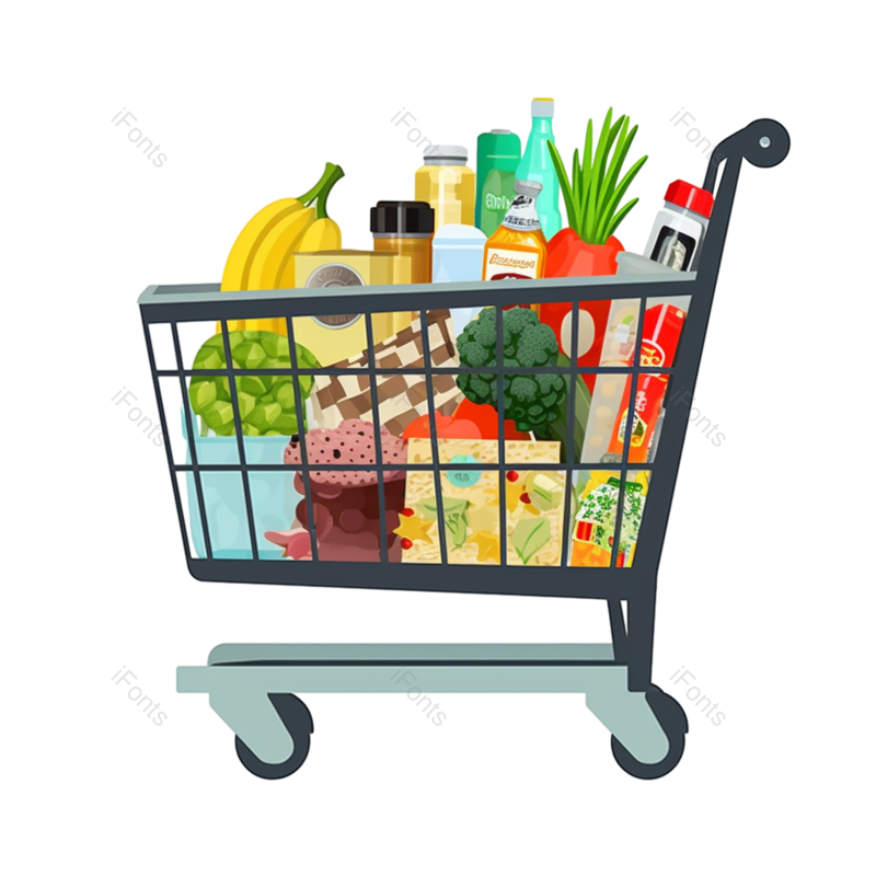 商品图片,卡通购物车元素,蔬菜PNG,水果免抠素材